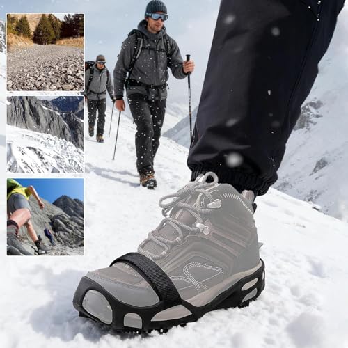 Poignées de glace pour chaussures à 24 dents pour rando et alpinisme