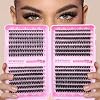 wiwoseo Cluster Eyelash Extensions 560pcs Lash Clusters Wipsy Cluster Lashes D Curl Eyelashes Clusters Individual Lashes DIY Lash Extensions Cluster Lashes Natural Look Eyelashes Clusters (8-16MM)