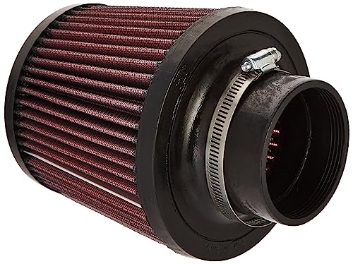 Image of K&N High-Flow Original Lifetime Universal Clamp-On Air Filter: Performance, Premium, Washable: Flange Diameter: 3 In, Filter Height: 5.5625 In, Flange Length: 1.75 In, Shape: Round Tapered, RU-4990