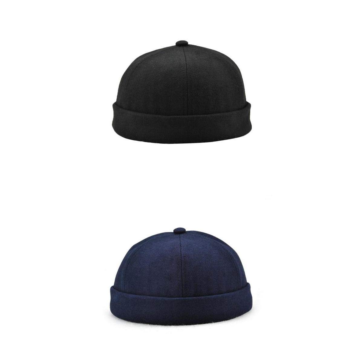 2pcs Women Men Retro Docker Leon Beanie Cap Pure Cotton Hat| Streetwear | Aesthetic | Casual-image-2
