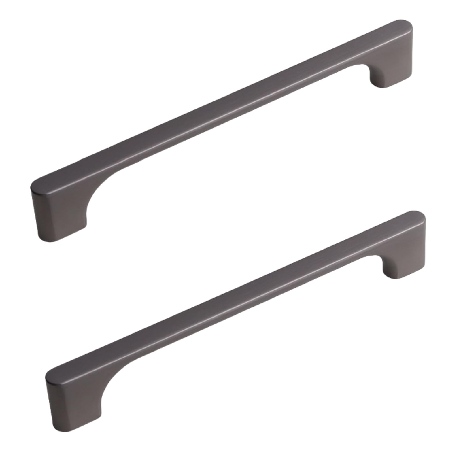 NLQCSXWEP Zinc Alloy Cabinet Bow Handle, Zinc Alloy Cabinet Door Wardrobe Drawer Handles Pack of 2 Multicolor Multiple Sizes(Grey,160mm)