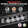 Microwavable Heating Pads for Winter Warmth, Back, Stomach & Head Comfort – Kalore Cotton Tartan Neck Wrap – Even Heat Distribution Hot Compress Bag – Wheat Heat Pad XL – Lavender Scent – Gray #4