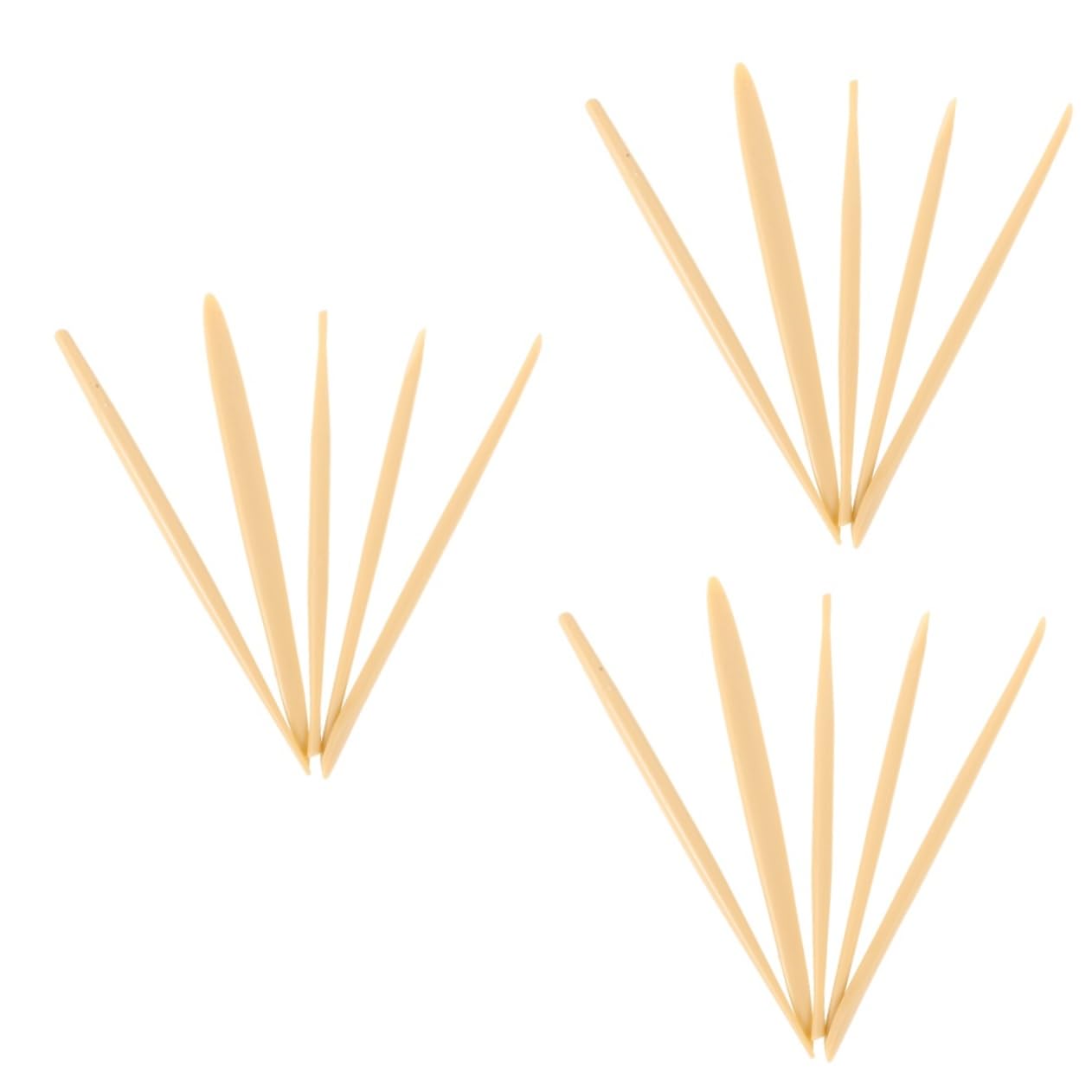 HOMSFOU 3 Sets Beginner Pottery Tool Kit Clay Sculpture Carving Set Smooth Handle for Comfortable to Hold