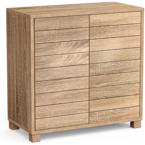 VonHaus Oak Wood Effect Bathroom Cabinet Cover