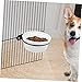 Yardwe 1set Hanging Cat Feeder Wear-Resistant Dog Bowl Sturdy Base Convenient for Cage Use Easy Cats and Puppies