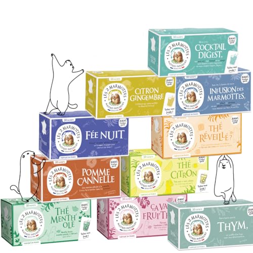 Infusions et thés Les 2 Marmottes de 300 sachets pour en finir avec les arômes chimiques