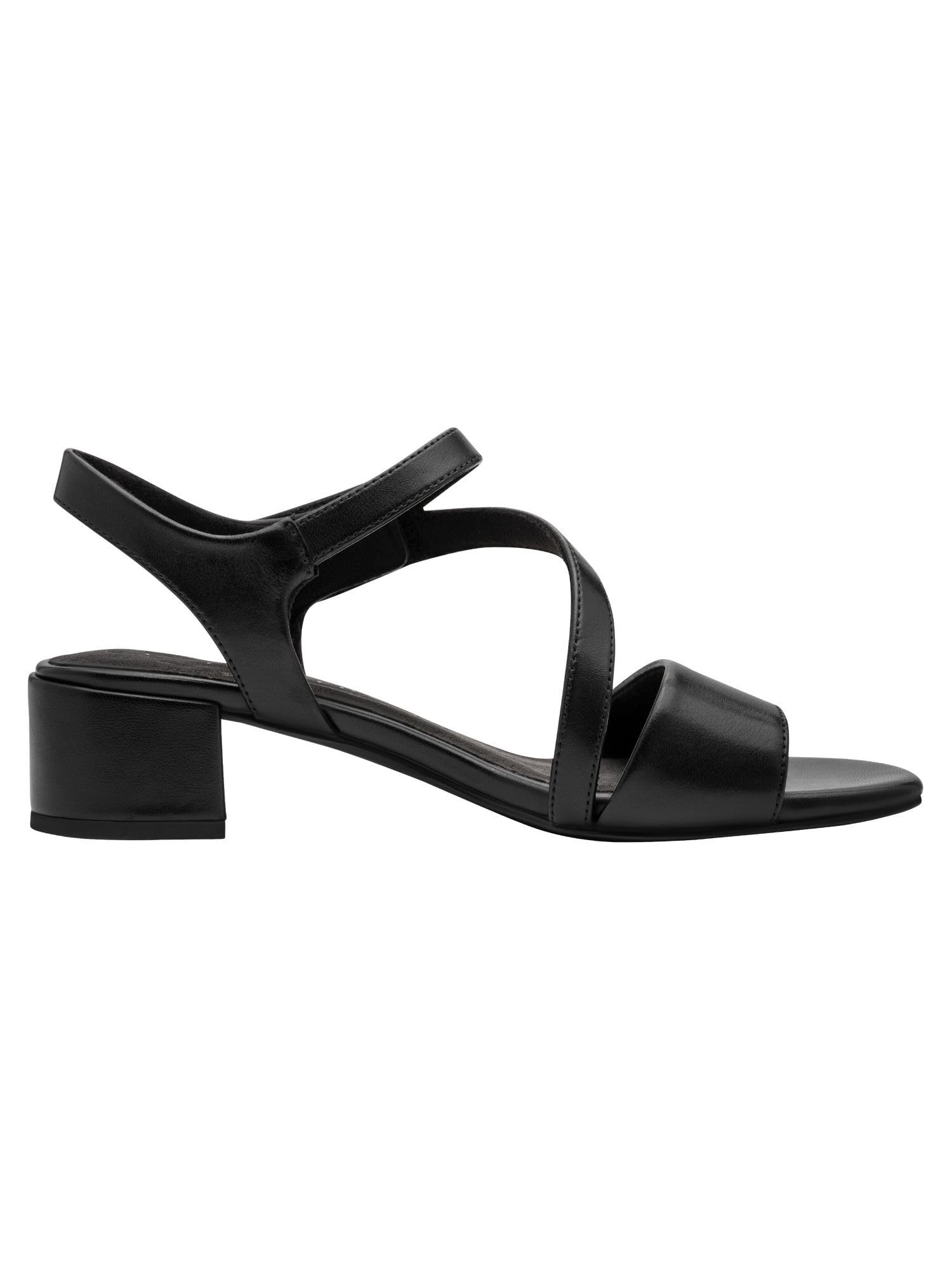 MARCO TOZZI Damen Sandale weiches Feel Me Fußbett Leder weiches Innenfutter Stilvoll