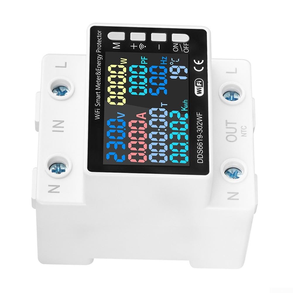 WiFi Smart Stromzähler 63A DIN-Schiene Fernsteuerung