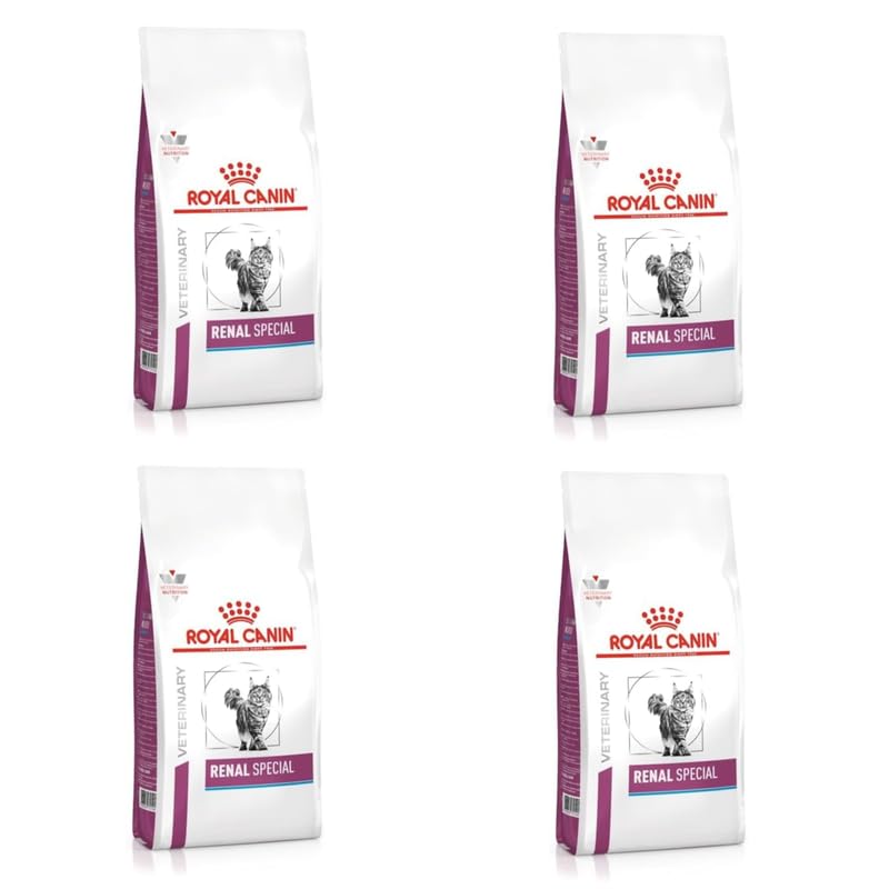 Royal Canin Veterinary Renal Special Feline | 4er Pack | 4 x 400 g | Diät-Alleinfuttermittel für ausgewachsene Katzen | Kann dabei helfen, die Nierenfunktionen zu unterstützen
