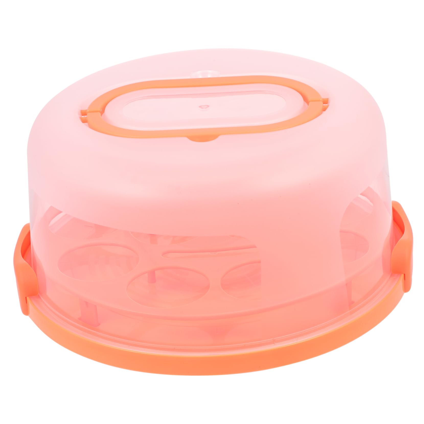 Mikinona Portable Cake Box with Lids 10 Inch Round Cake Carrier for Outdoor Banquet