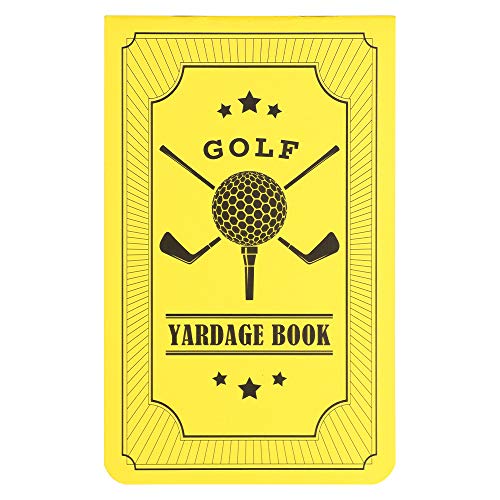 BIG TEETH Golf Scorecard Statistics Notebook Yardage Book Golf Log Multi Color (Yellow)