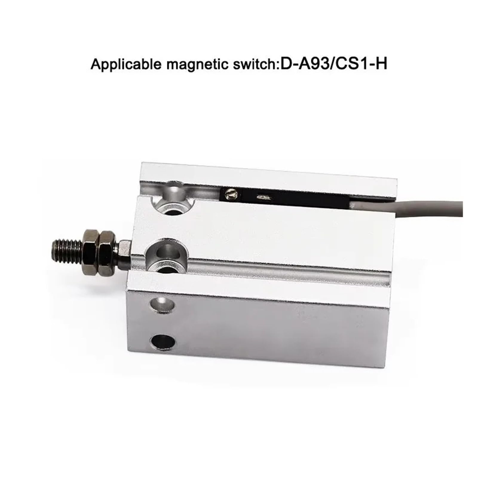 CDU10 16 Cilindro neumático de aluminio compacto doble efecto 10D-50D | Cilindro neumático compacto de aluminio for automatización, doble efecto, 0,15-0,7Mpa, fácil instalación, múltiples tamaños