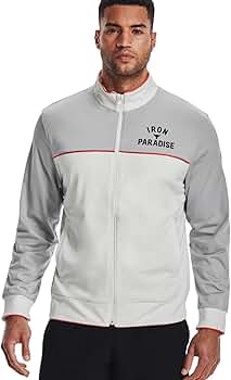 ウエイトトレーニング Project Rock Iron Paradise Jacket Under Armour Men's Project Rock Iron Paradise Knit Track Jacket