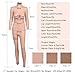Crossdresser Realistic Silicone Body Suit Whole Body D-E Cup Silicone Bodysuit Breast Forms Breastplate for Transgender (Color 1, D Cup-Cotton)