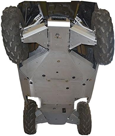 Polaris, RZR 900 Trail, RZR 900 XC, 10 piece Complete Skid Plate Set by Ricochet Includeing Full Frame Skid Plate Set, Front and Rear A-Arm/CV Boot Guards, Rock Sliders, Footwell Protection