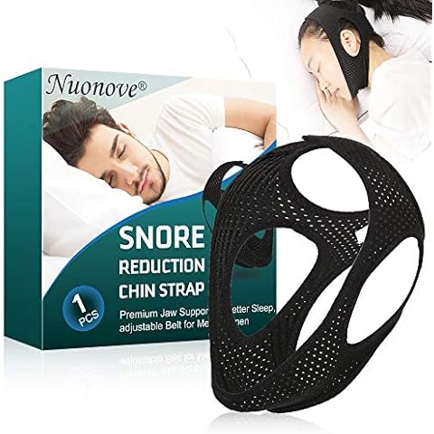 Snoring Chin Strap, Anti Snoring Chin Strap, Anti Snore Devices, Professional Effective Anti snoring Devices, Comfortable Adjustable Stop Snoring Chin Strap for Men, Women, Kids, Black,1pc Cover