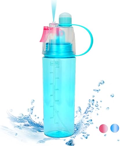 Botella de agua con marcas de tiempo, botella de agua grande, botella de agua deportiva, botella de bebida portátil con mango de pajilla, botella de