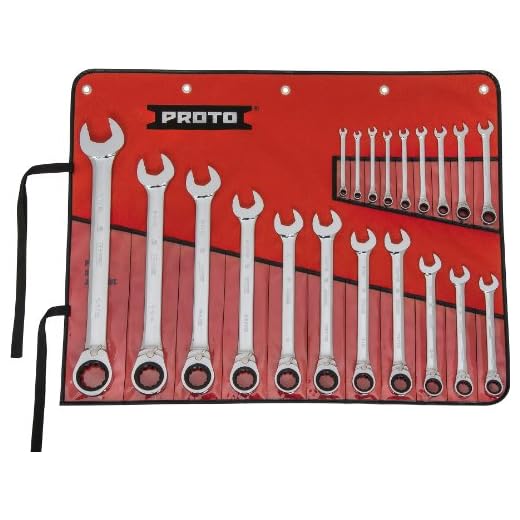 STANLEY Proto Industrial JSCVT-20S 12 Point Reverse Ratchet Wrench 20 Piece