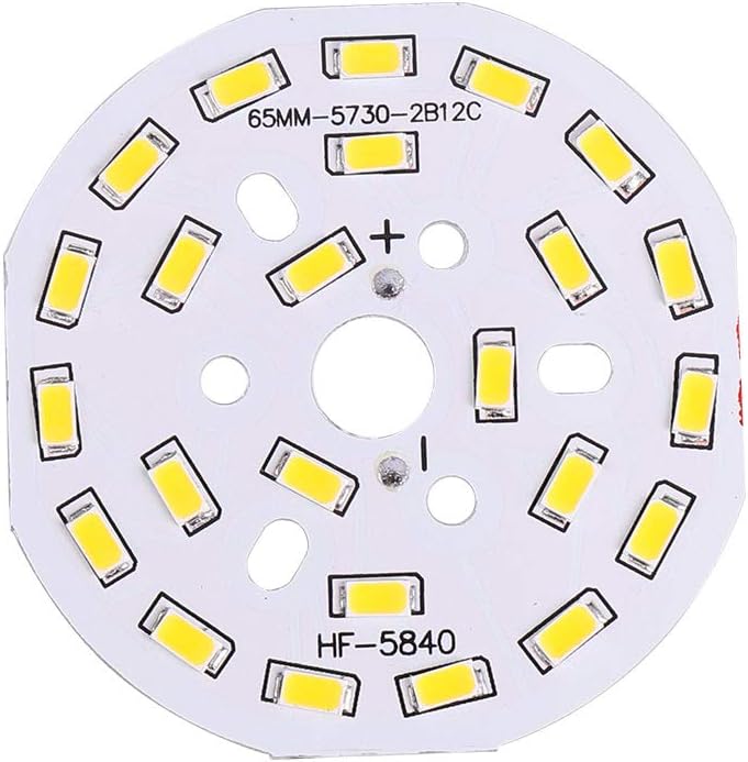 Othmro Module rond de LED à puce aluminium blanc chaud super brillant ...