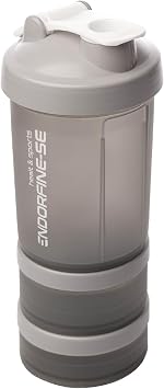Coqueteleira Shaker Lyor Performance 3 em 1 Cinza 650ml