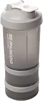 LYOR - Coqueleira shaker 3 em 1 - Performance Cinza 650ml