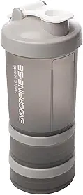 LYOR - Coqueleira shaker 3 em 1 - Performance Cinza 650ml