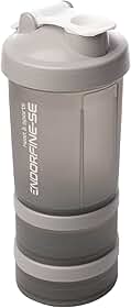 LYOR - Coqueleira shaker 3 em 1 - Performance Cinza 650ml