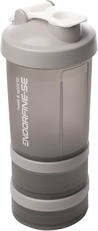 LYOR - Coqueleira shaker 3 em 1 - Performance Cinza 650ml