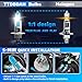 TTDBDAN Halogen Headlights Fit for Honda CRV 2005 2006 Headlight Bulbs,H1 High Beam + H1 Low Beam Bright Front Lights,Plug And Play,Pack of 4