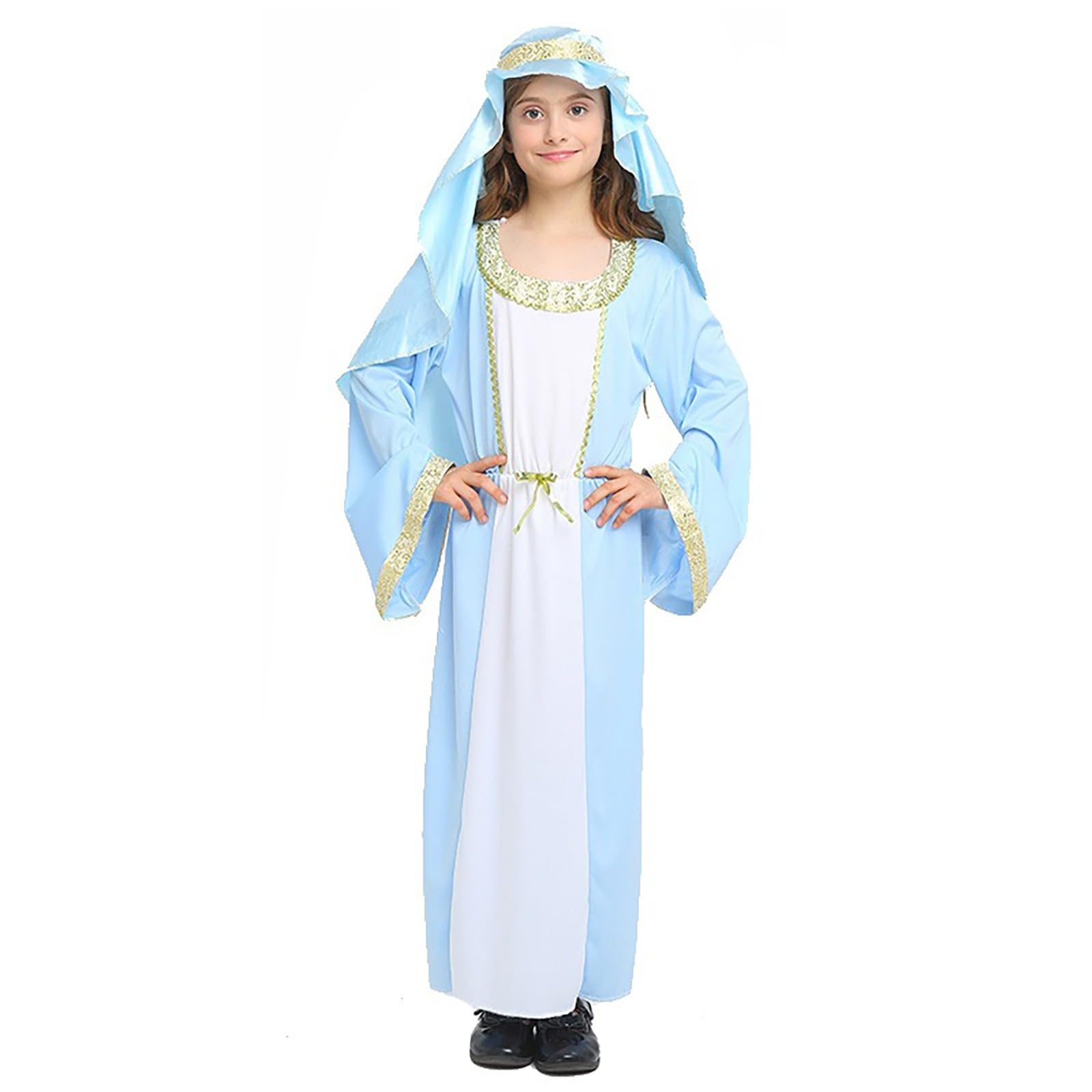 Generisch Mittelalterliches Kinderkostüm historische Spielkleidung für Mädchen -Anziehparty-Outfit Cosplay-Gewand
