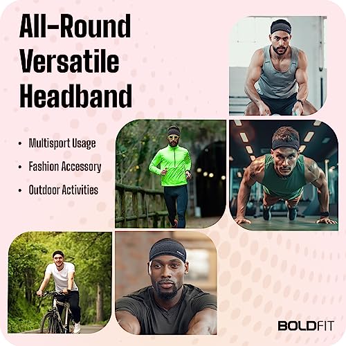 Boldfit Polyester Blend Head Band for Man Sports Head Bandana for Men & Women Gym Hair Band for Men Workout, Running Breathable, Non-Slip & Quick Drying Head Bands for Long Hair 4 519MMo 2k7L