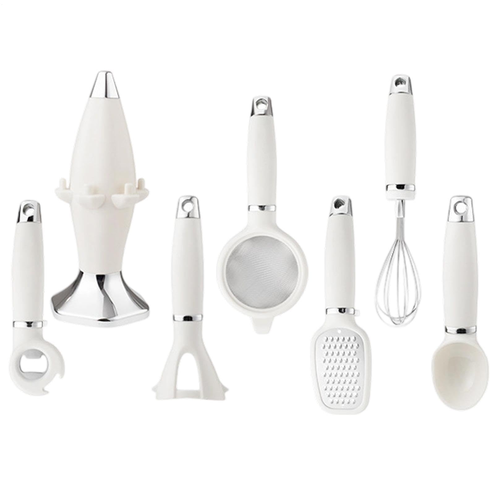 Juego de utensilios de cocina de 5,5 x 20 cm con soporte multiherramientas para encimera