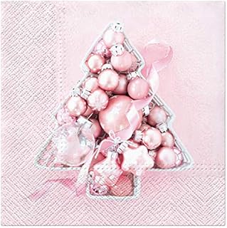 3Ply Christmas Serviettes Traditional Xmas Tissue Paper Napkins 33cm x 33cm - Pack of 20 (Christmas Snowflakes red)
