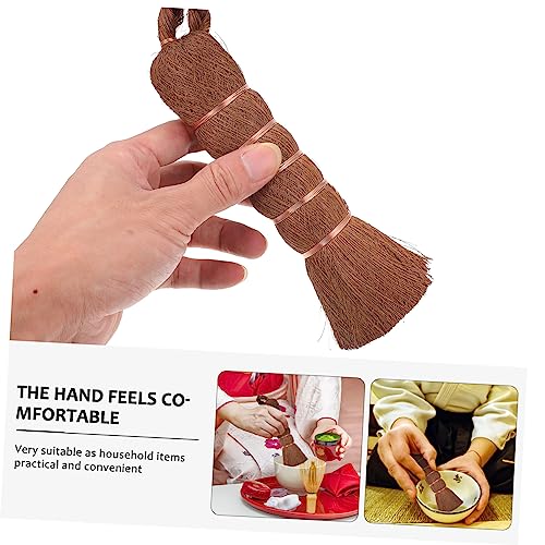 Image of Multipurpose Tea Tray Brush 6.88In Lightweight Kitchen Cleaning Brush with Hanging Hole Ergonomic Palm Handle for Dishwashing Tableware and Cups