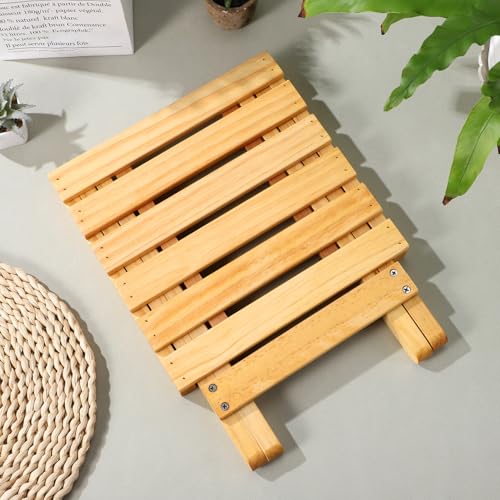 Table pliante d'extérieur en bois carrée portable et stable - 8