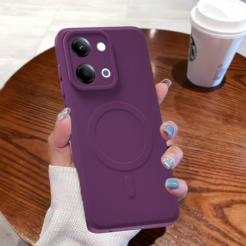Image of Pikkme Back Cover for Vivo Y11 5G Soft Matte Silicone Mag-Safe Design (Mag-Safe Not Support) Camera Protection | Slim Fit Bumper Cover (Purple)