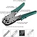 Network Cable Repair Maintenance Tool Kit Set, Rj45 Rj11 Cat5e Cat6 Cable Tester Test Crimper Crimping Stripper Cutter Tool Kit