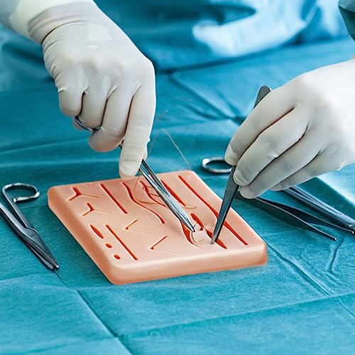 SIMULADOR PELE HUMANA PARA TREINAMENTO DE SUTURA COM CORTES SG05 ORTHO PAUHER