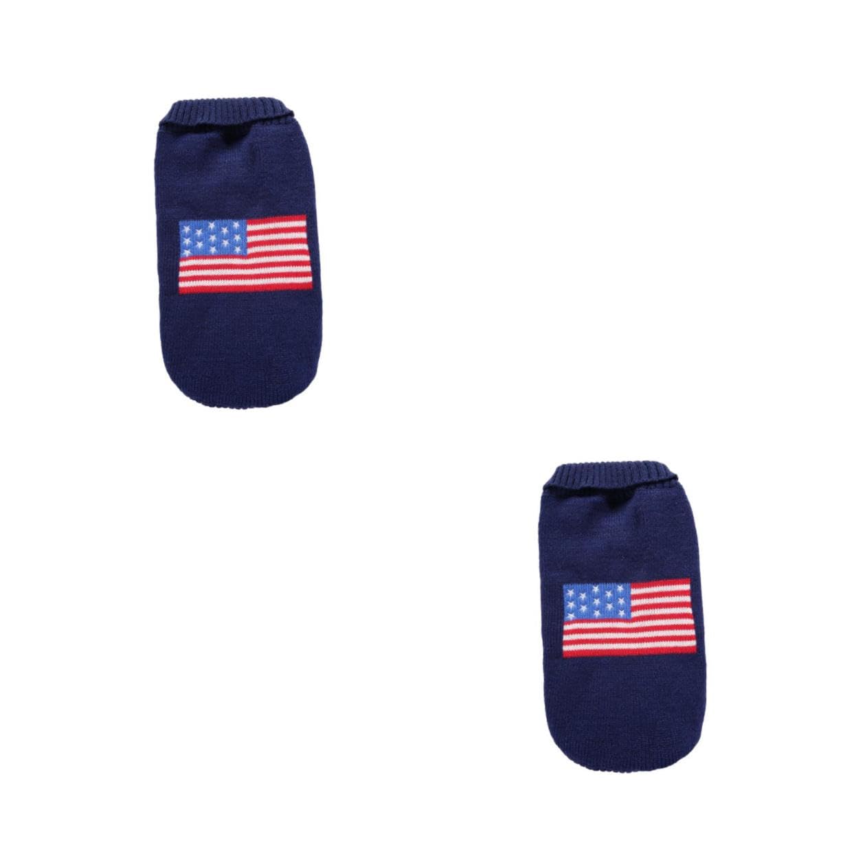 Sweats à capuche de Noël pour grands chiens : lot de 2 pulls drapeau américain