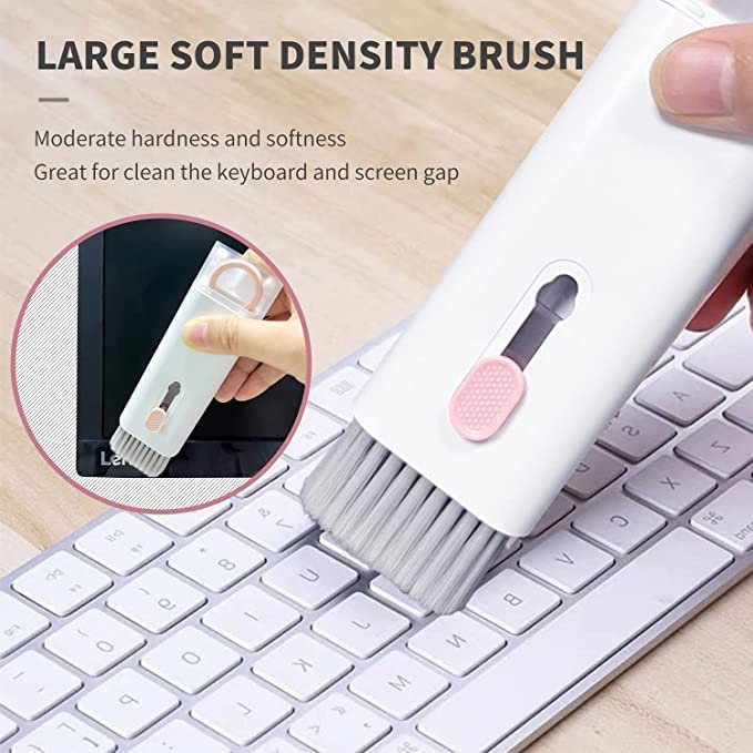 EMAILYA RETAILS 7 in 1 Electronic Cleaner kit Cleaning Kit for Monitor Keyboard MacBook iPad iPhone iPod, Screen Dust Brush Including Soft Sweep, Swipe Cleaner Pen, Key Puller and Spray Bottle 3