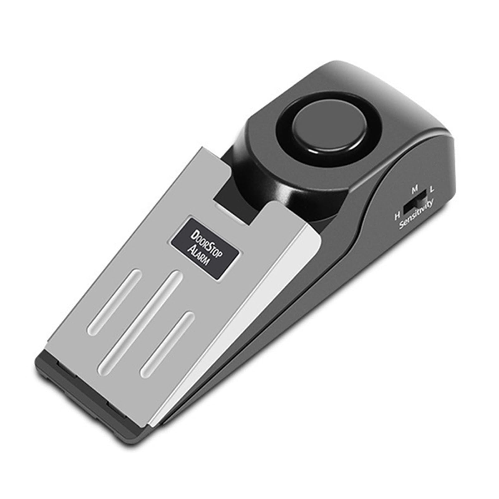 Dsfihjo Door Stop Alarm Portable Alarm Door Stopper Wireless Stainless Steel Wedge Door Stopper Alarm