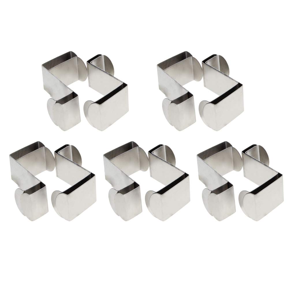 MroMax Iron Over Door Hook Reversible Z-Shaped Hanging Hooks 67mm x 26mm 20pcs