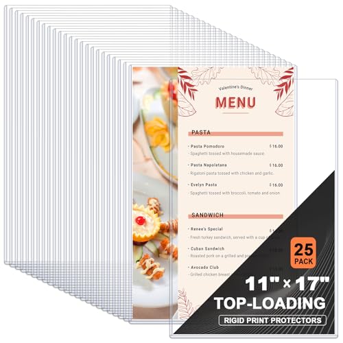 Ndsox 11x17 rigid print protectors (25 pack)