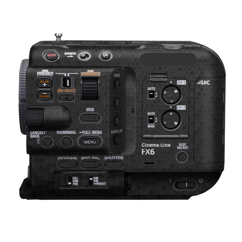 Autocollant pour Sony FX6 protection anti-rayures noir
