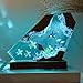 Orca Ocean Resin Lamp, Handmade Wooden Table Resin Night Light, USB Port Art Ornaments for Home Office Decor, Scuba Diver Gifts for Birthday Holiday, Unique Thanksgiving Day and Christmas Gifts