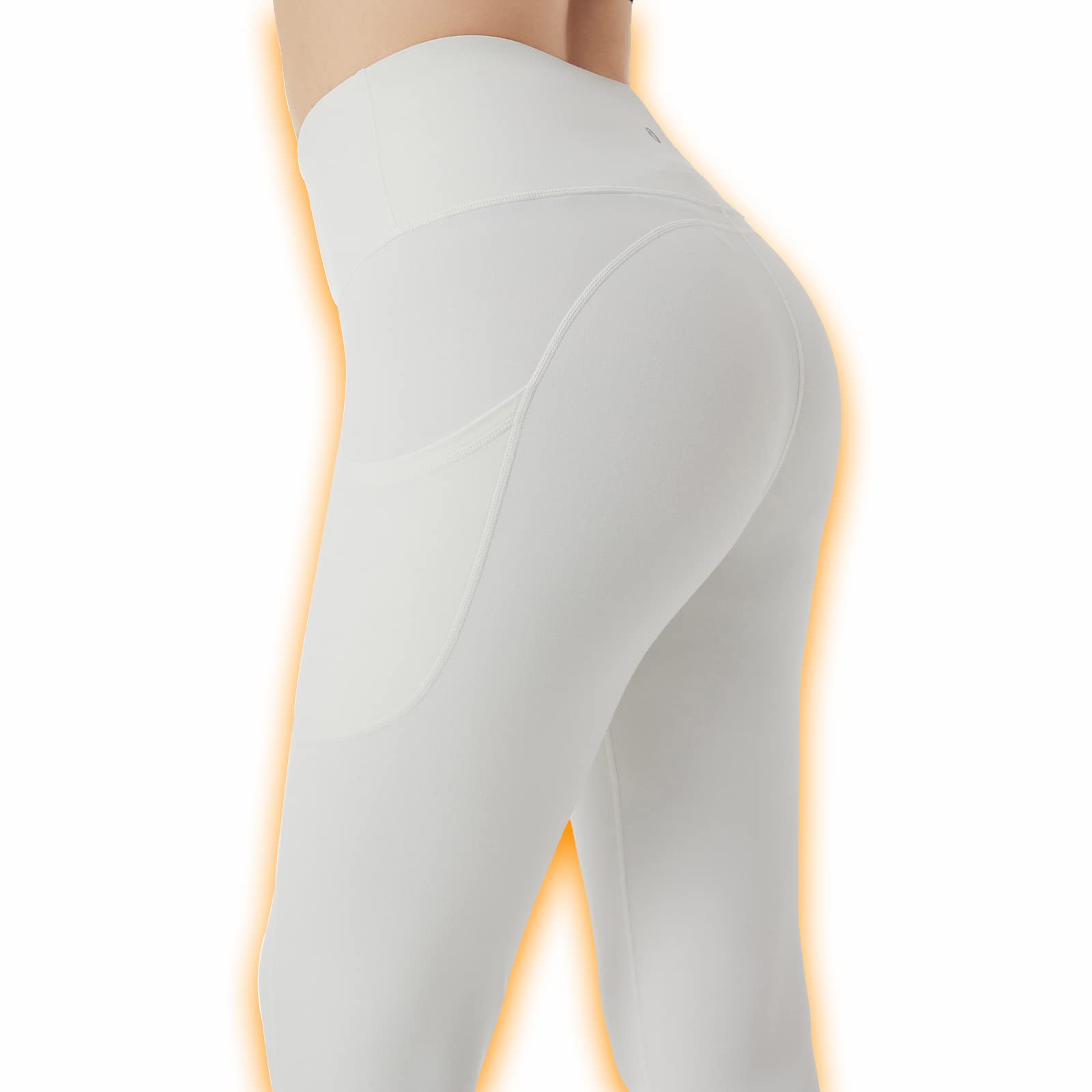 ineepor Leggins Termici Donna Invernali Felpati con Tasche Leggings Resistenti all'Acqua a Vita Alta