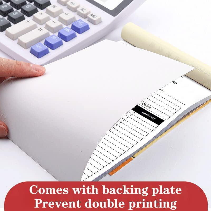 Miniatura 4 de Libro de recibos personalizado de 2 partes3 partes, libro de recibos personalizado, multiusos, duplicado, sin carbono, con el nombre y logotipo de