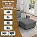 Legend Vansen Oversized Modular Sectional Sofa,8 Seat U Shaped Couch with Ottoman,Corduroy Sofa with Deep Seat,Convertible Large Sectional Couches for Living Room (Grey, U-8)