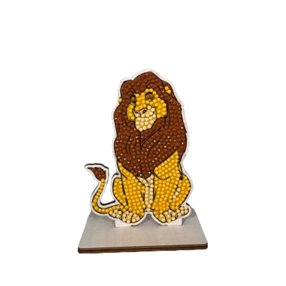 CRYSTAL ART - Diamond Figurine Kit - Creative and Fun Activity - Adults and Children - Glitter Decoration in Assorted Colours - Disney The Lion King - Mufasa