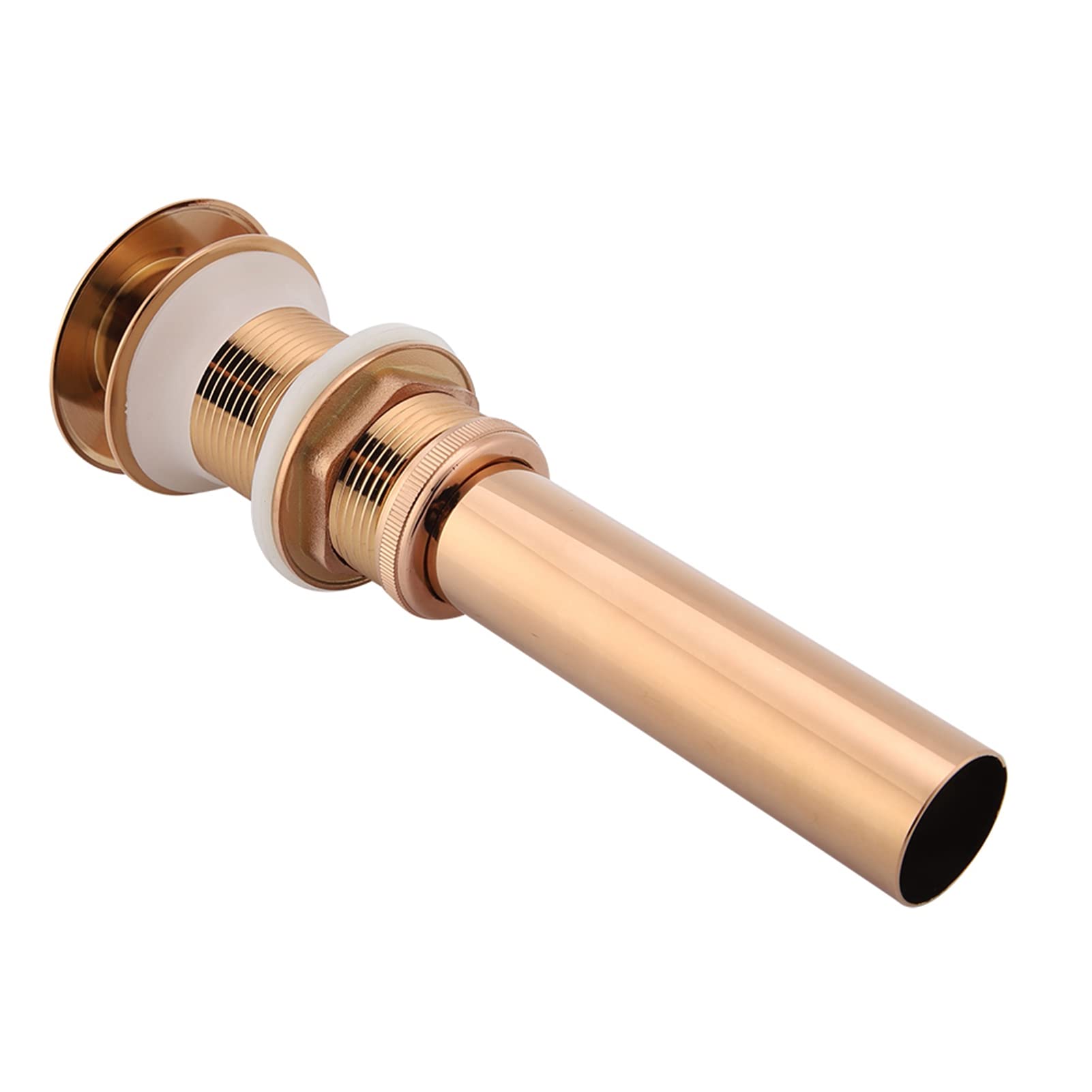 for Pop Up Drain for Pop Up Waste Stopper G1 1/4 Laiton Lavabo Lavabo for Pop Up Drain Assembly Non Overflow (Or Rose)